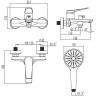 Смеситель для ванны LEMARK BRONX LM3714BL